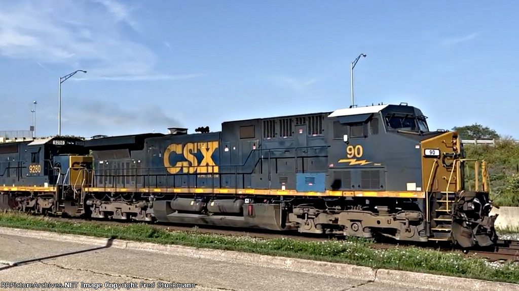 CSX 90 leads B158.